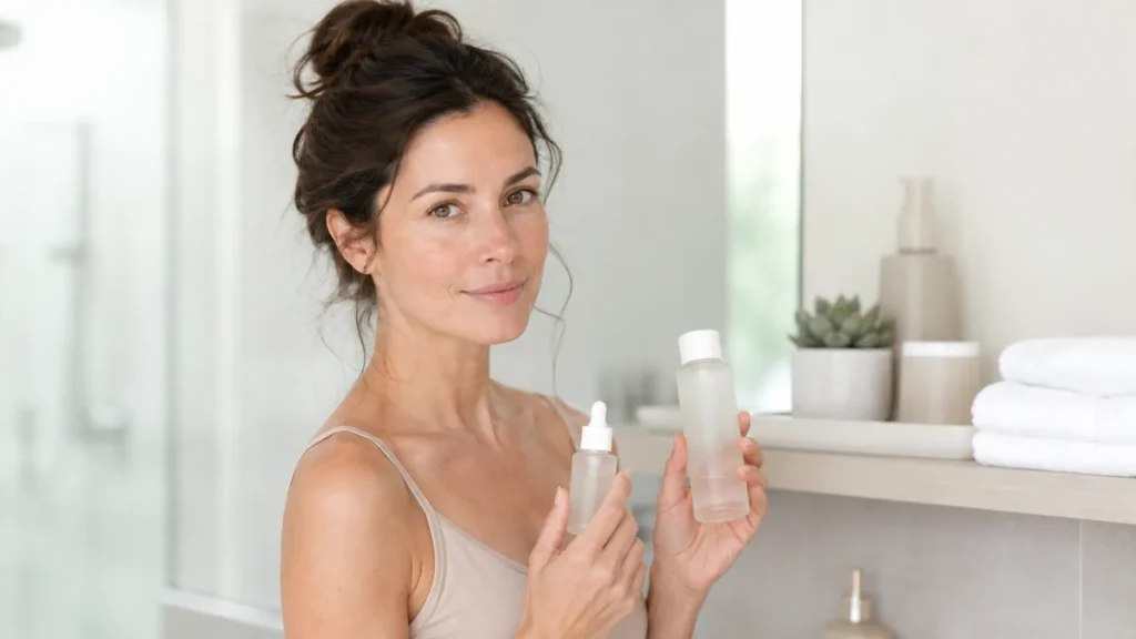 Skinimalisme : routine minimaliste pour la peau avec nettoyant, hydratant et protection solaire